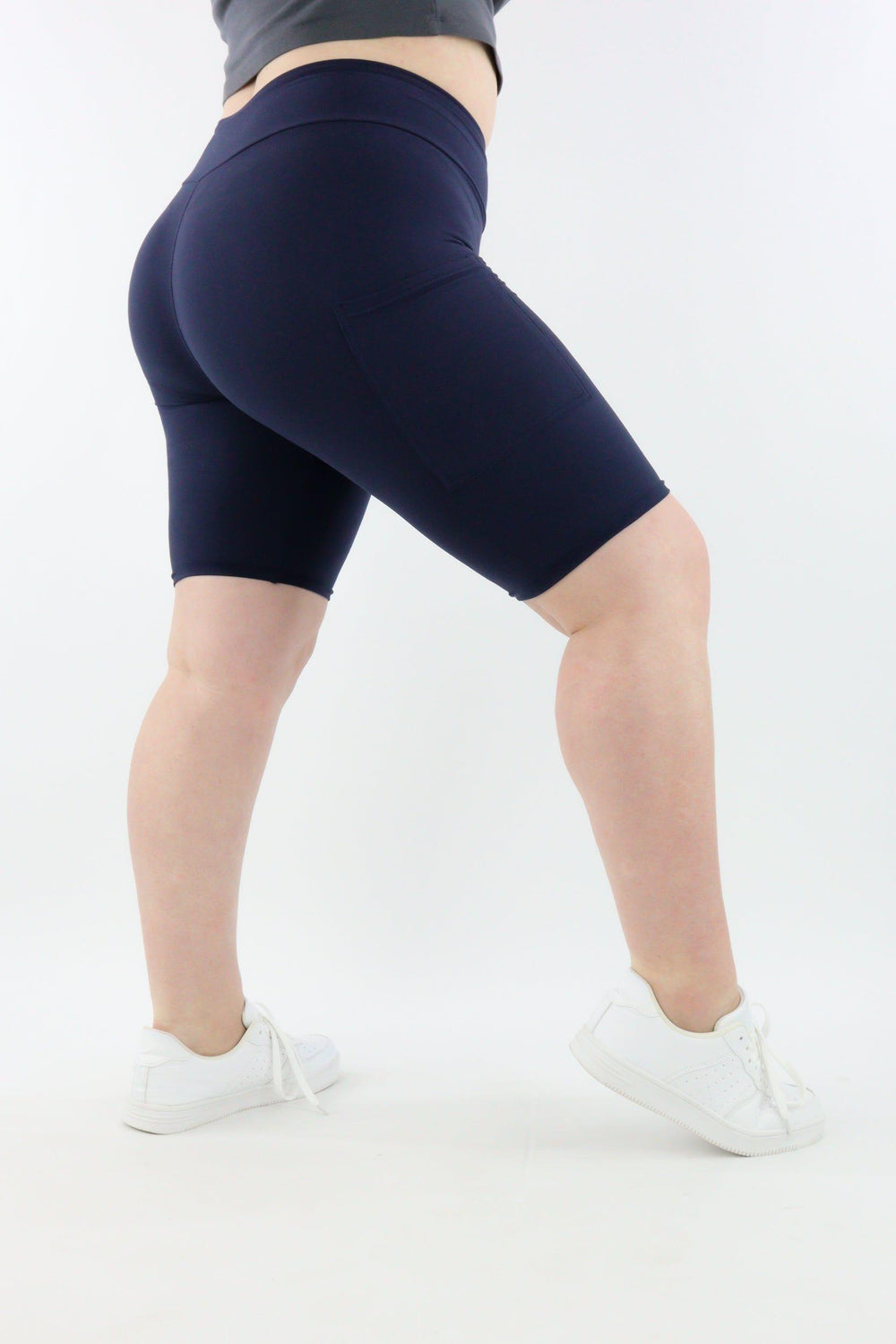 Plain Navy - Casual - Long Shorts - Pockets Casual Shorts - Pockets Pawlie