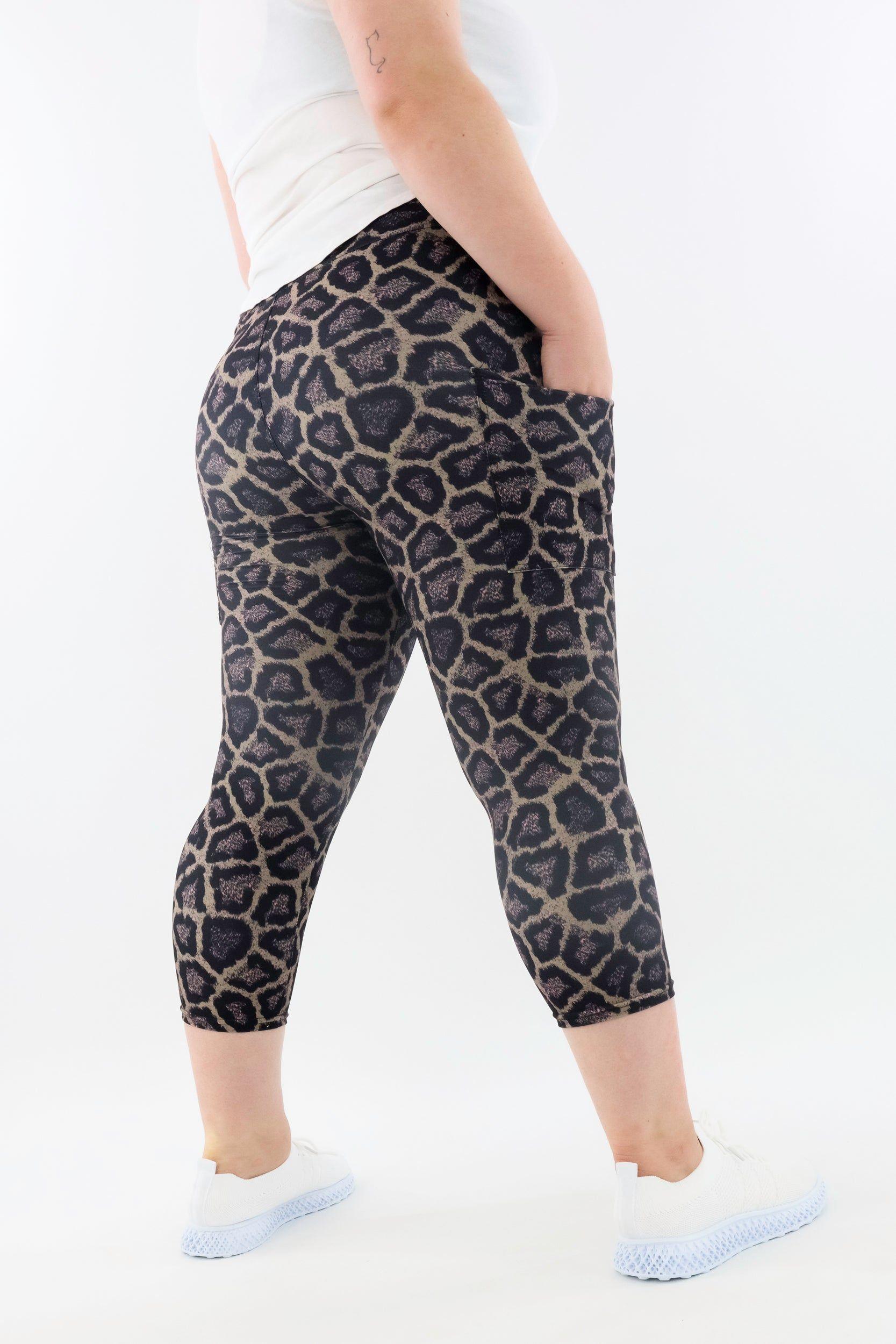 Pink Panther Casual Capri Leggings Pockets Pawlie