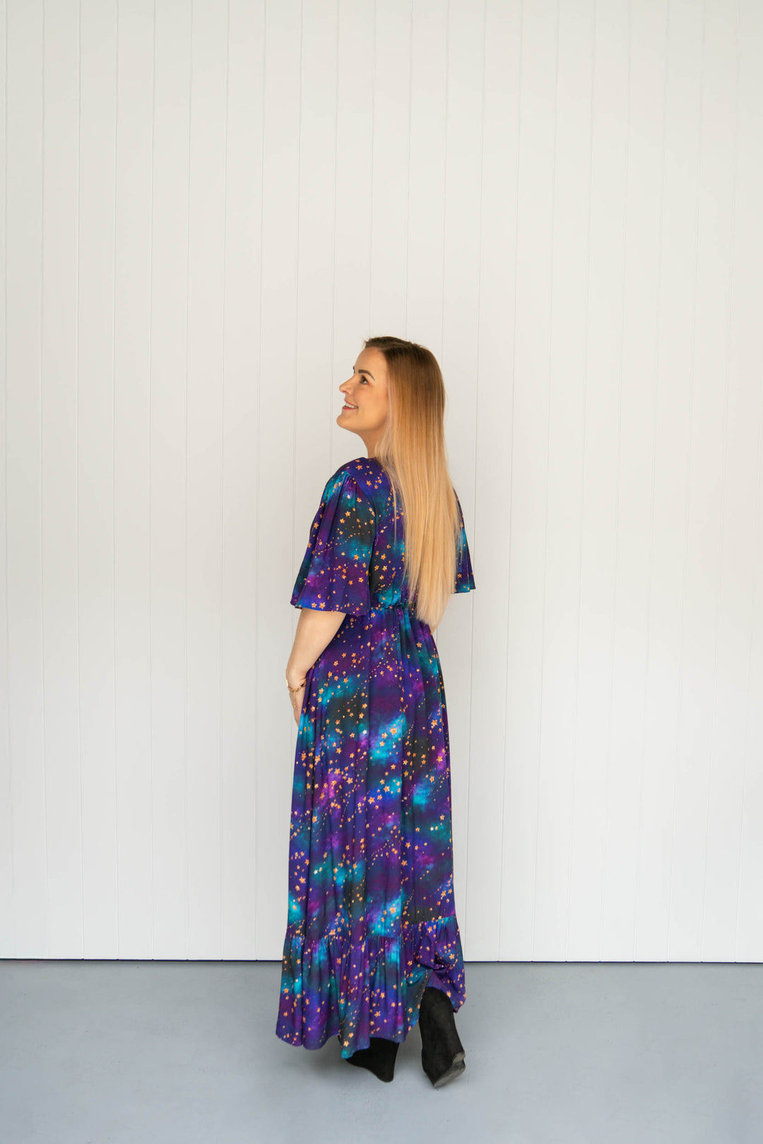 Dahlia Maxi Dress - Universe Shimmer