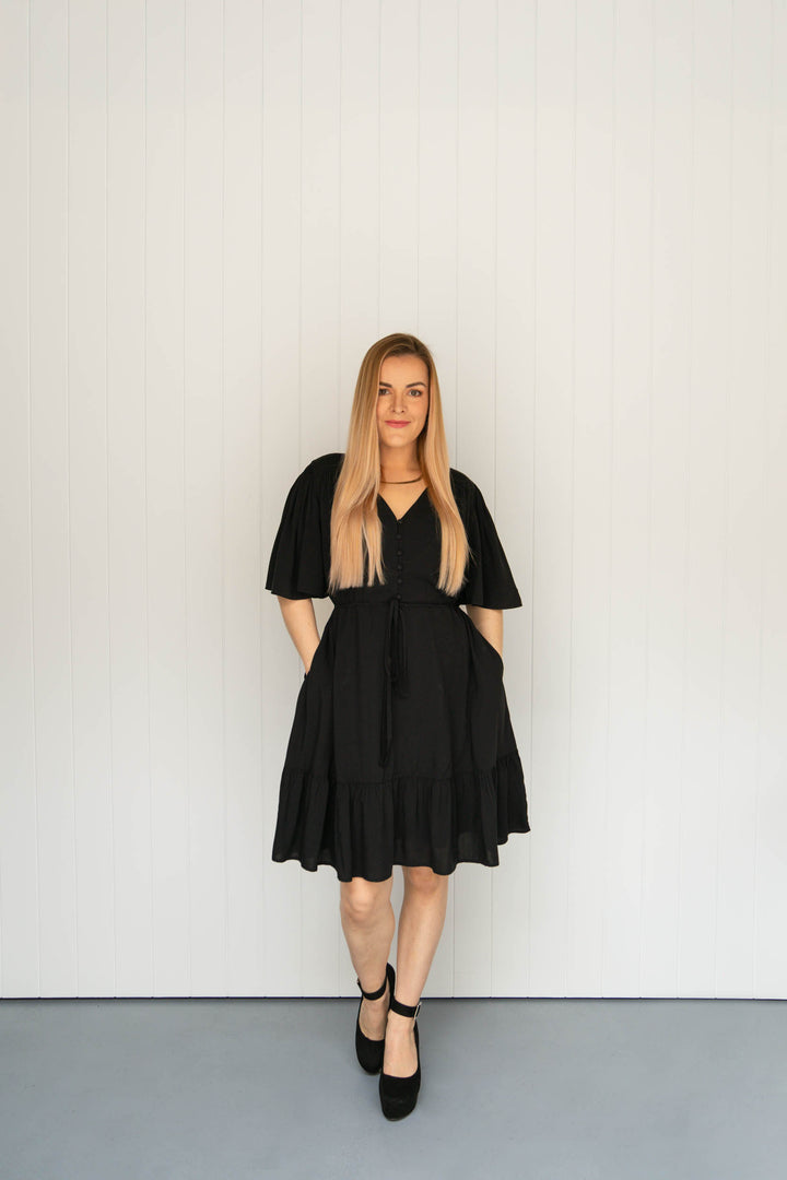 Dahlia Mini Dress - Black