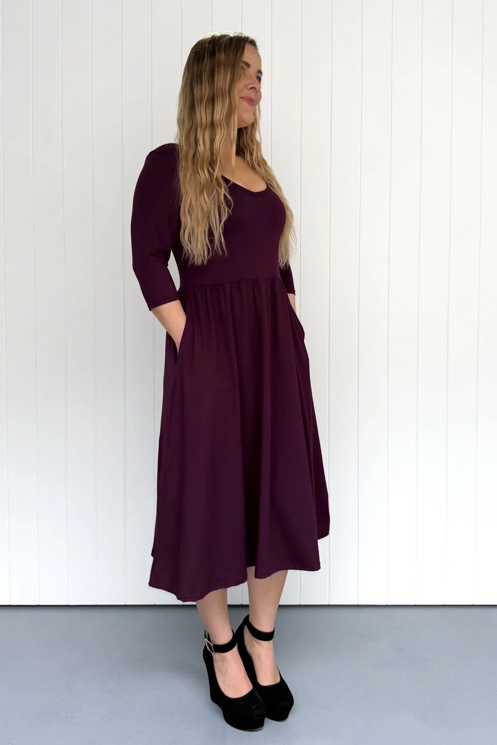plum midi dress with sleeves Buy Plum Purple Floral Printed Short Sleeve Utility Midi Dress from Next USA