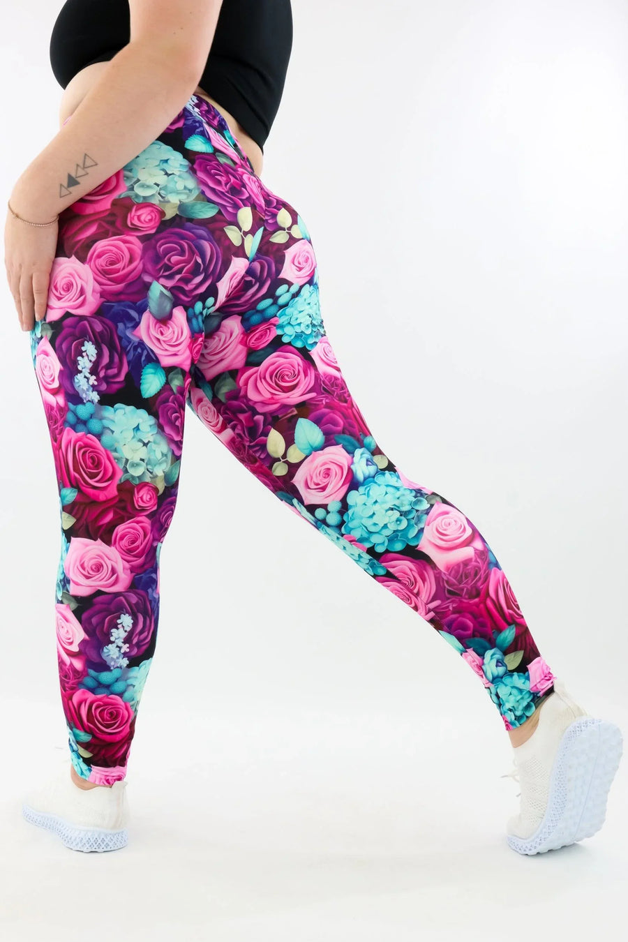 Julia Rose - Caitlin Crossover Full Length Leggings with Pockets