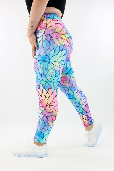 Pastel Lotus - Casual - Long Full Leggings