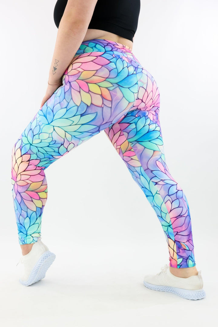 Pastel Lotus - Casual - Long Full Leggings