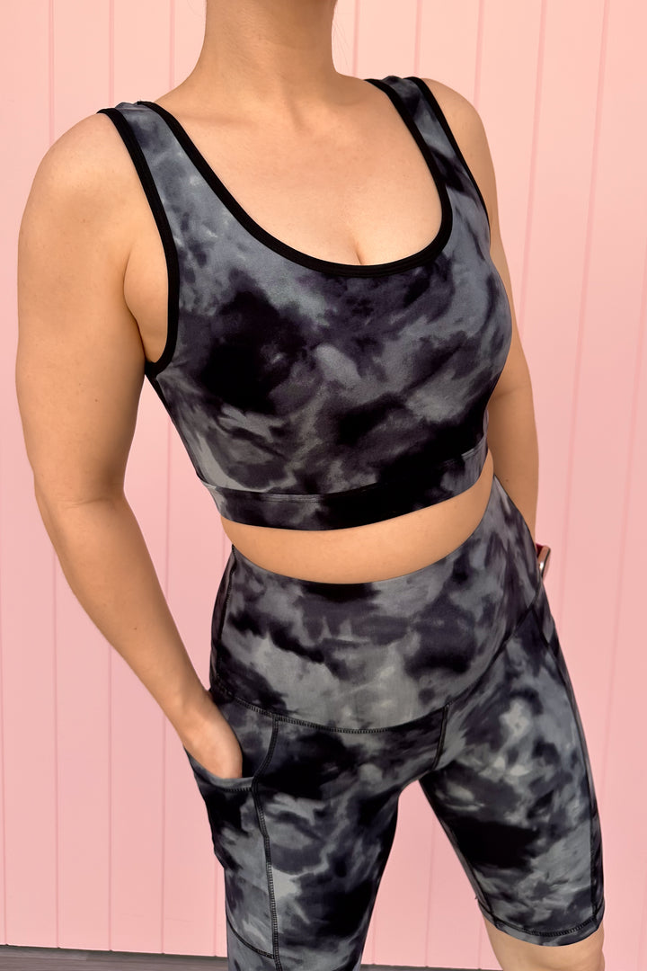 Stormy Tie Dye - Reversible Crop Top - Hybrid 2.0