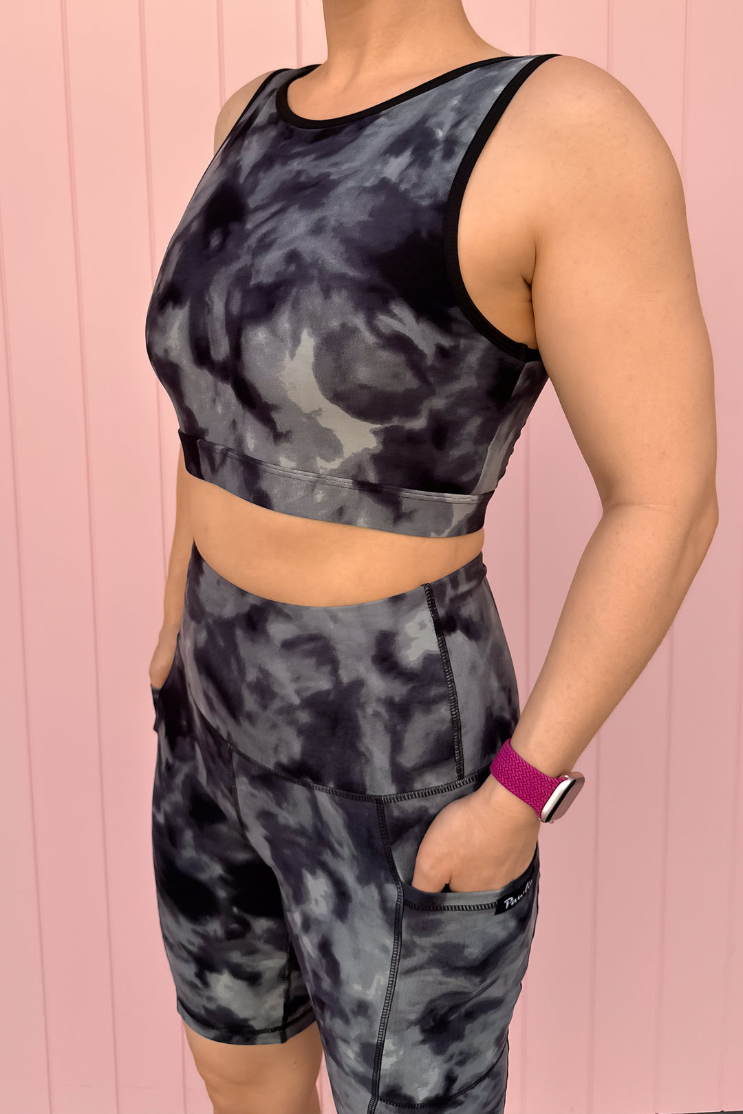 Stormy Tie Dye - Reversible Crop Top - Hybrid 2.0