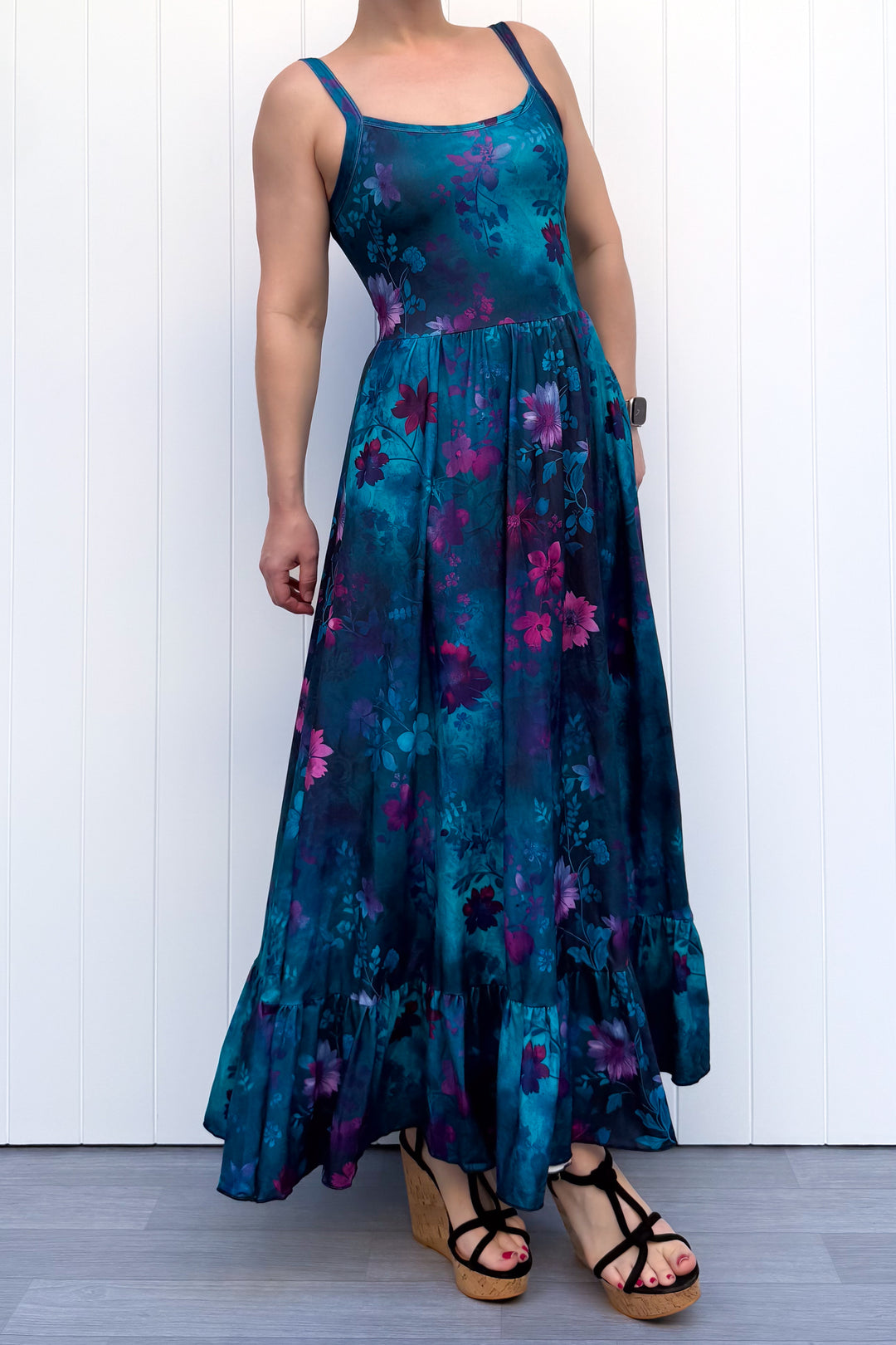 Celeste Maxi Dress - Ethereal Bloom - Pockets