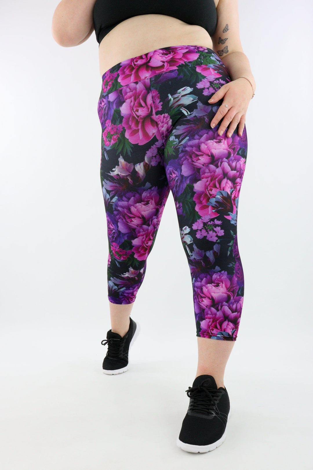 Serenity Flora - Casual - Capri Leggings Casual Capri Leggings Pawlie   