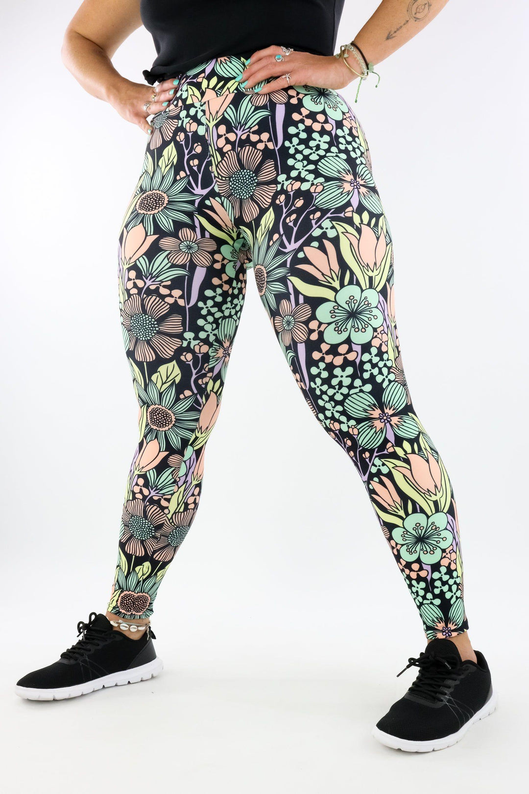 Flower Child - Casual - Full Leggings Casual Full Leggings Pawlie   