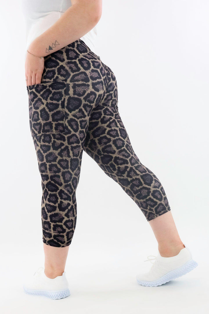 Pink Panther - Casual - Capri Leggings - Pockets Casual Capri Leggings - Pockets Pawlie   