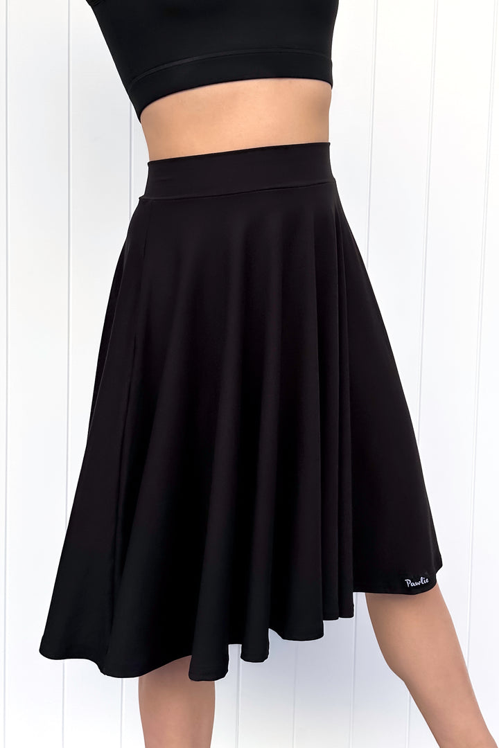 Seraphine Knee-Length Skirt - Black