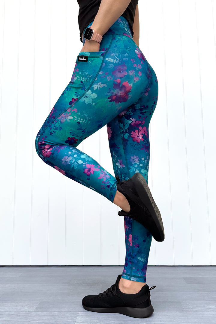 Ethereal Bloom - Hybrid 2.0 - Leg Pockets - Full Leggings