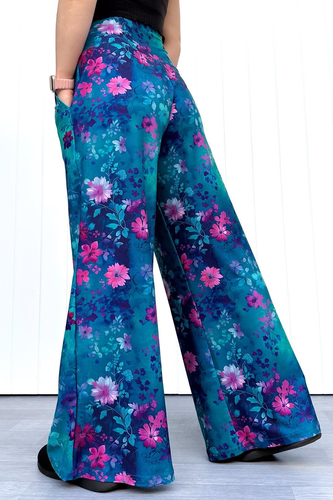 Ethereal Bloom - Wide Leg Pants - Pockets