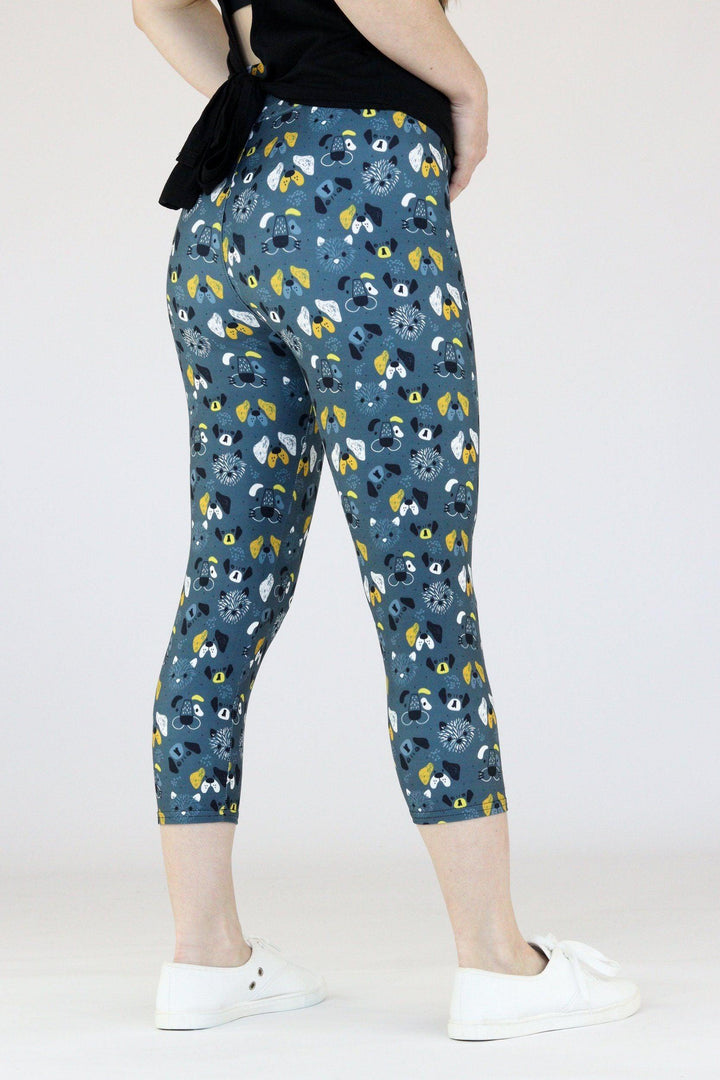 Doodle Dogs - Casual Capri Leggings Casual Capri Leggings Pawlie   