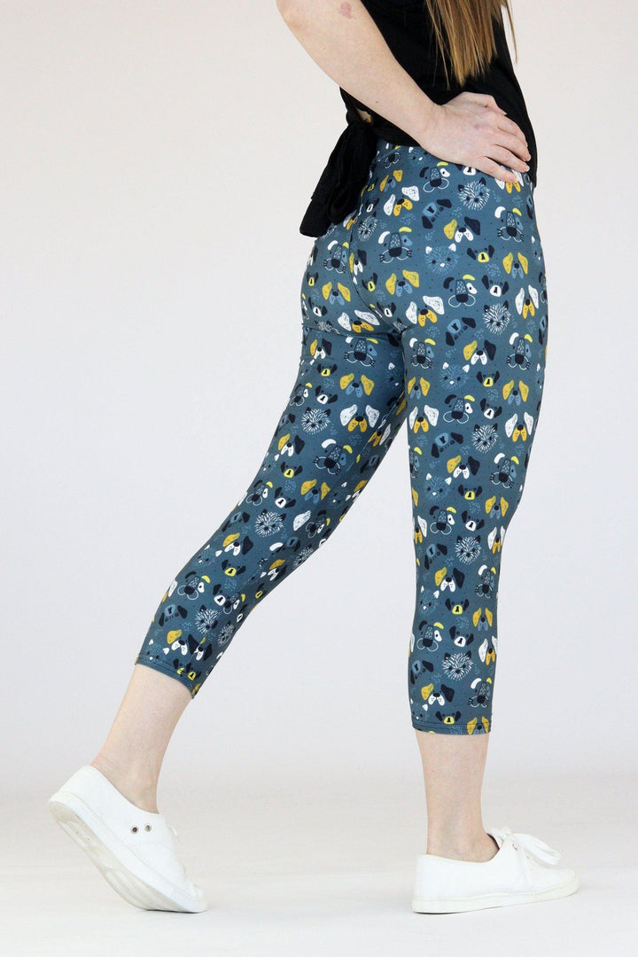 Doodle Dogs - Casual Capri Leggings Casual Capri Leggings Pawlie   