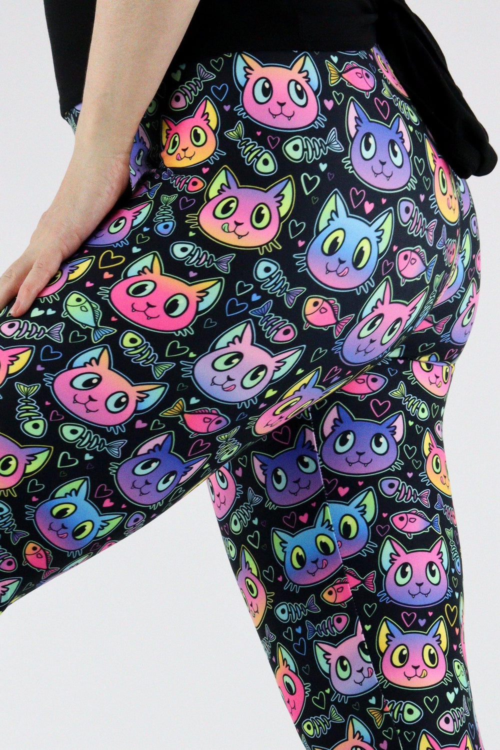 Hungry Cats - Casual Capri Leggings Casual Capri Leggings Pawlie   