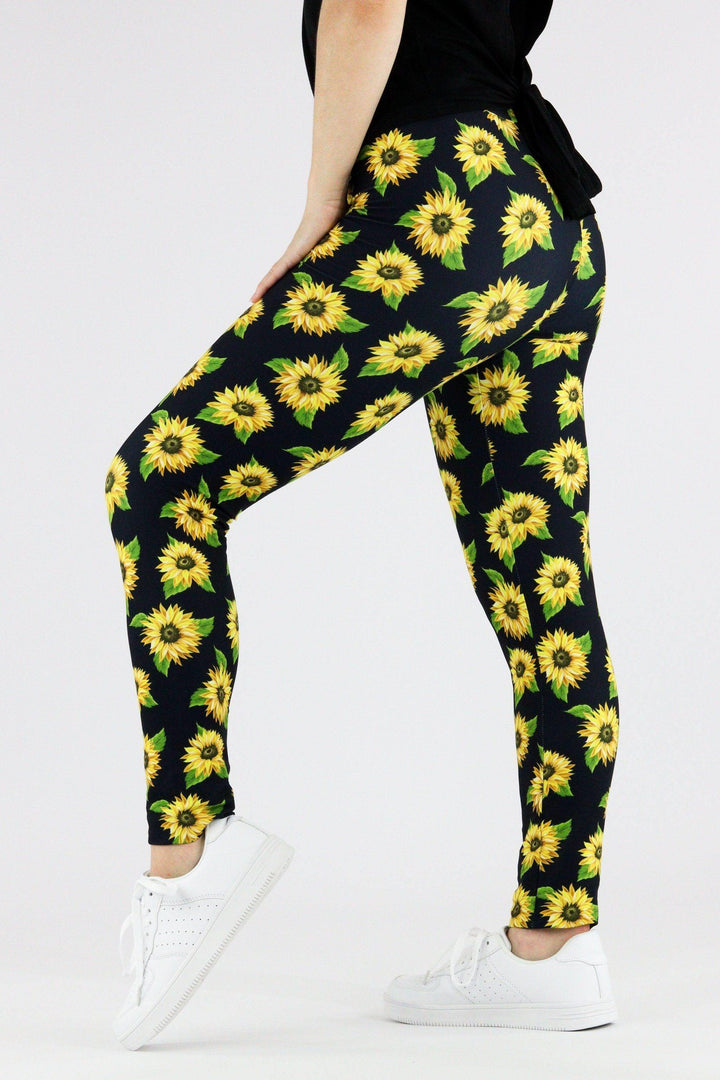 Sunflower - Casual Leggings Casual Full Leggings Pawlie   
