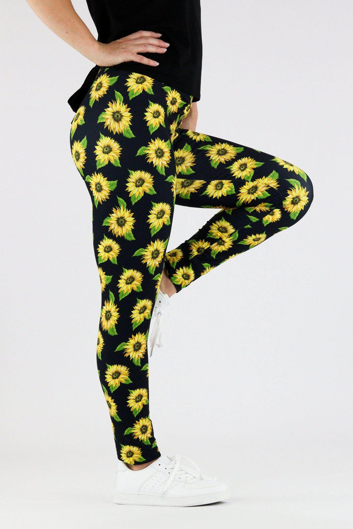 Sunflower - Casual Leggings Casual Full Leggings Pawlie   