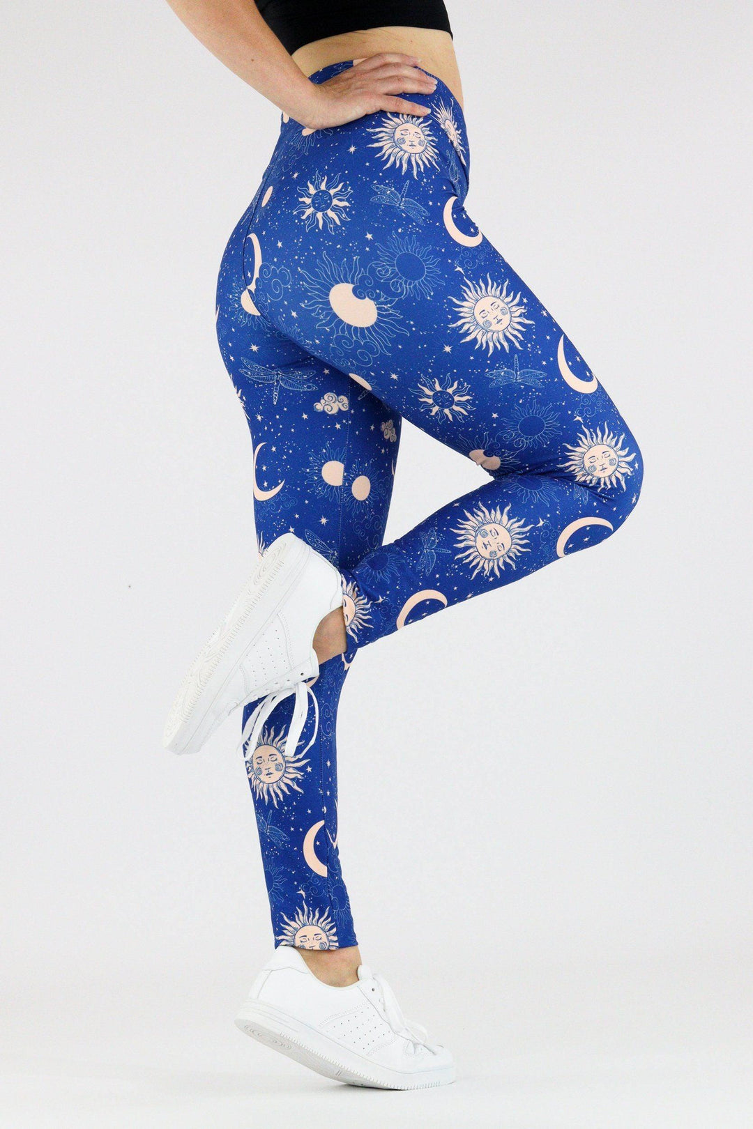 Celestial Rays - Casual Leggings Casual Full Leggings Pawlie   