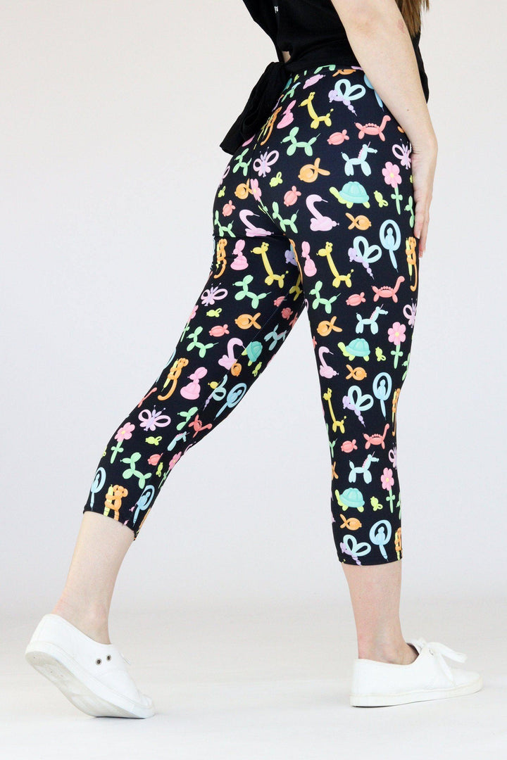 Balloon Animals - Casual Capri Leggings Casual Capri Leggings Pawlie   