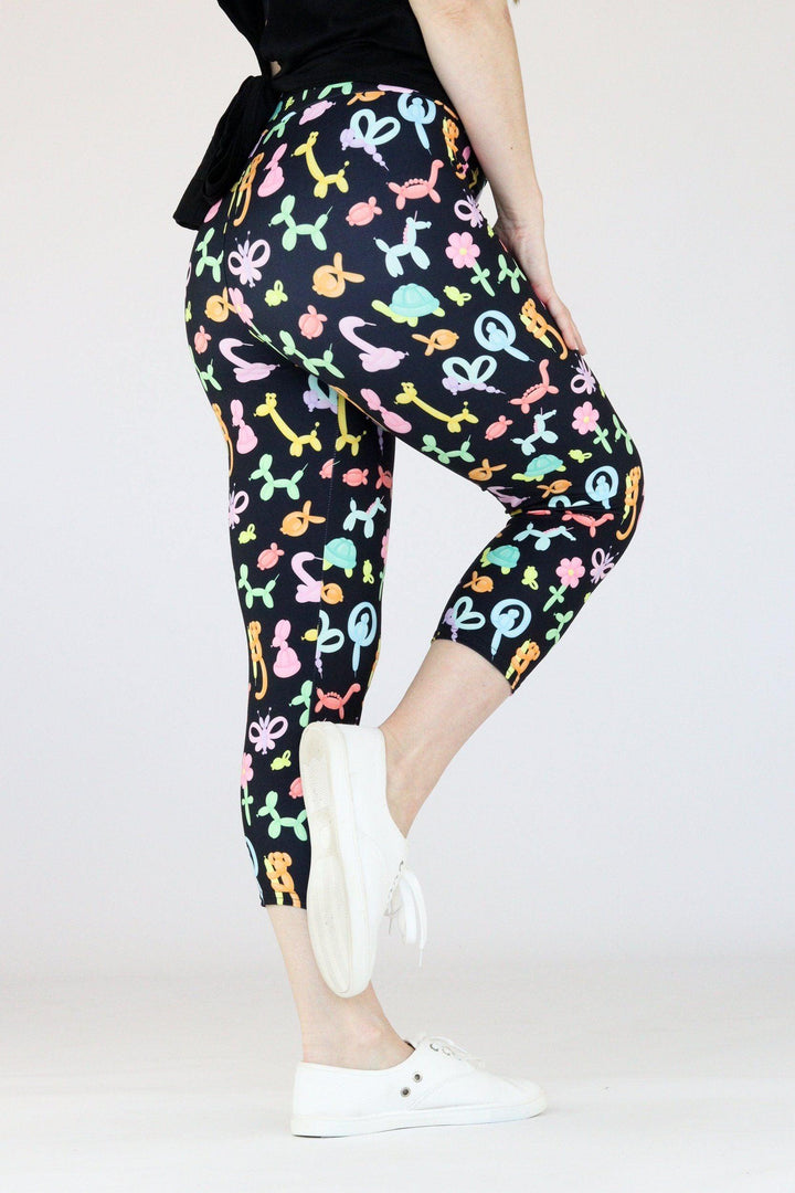 Balloon Animals - Casual Capri Leggings Casual Capri Leggings Pawlie   
