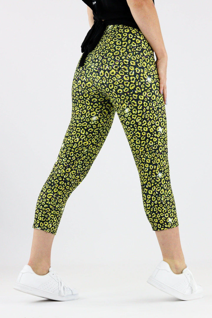 Golden Leopard - Casual Capri Leggings Casual Capri Leggings Pawlie   