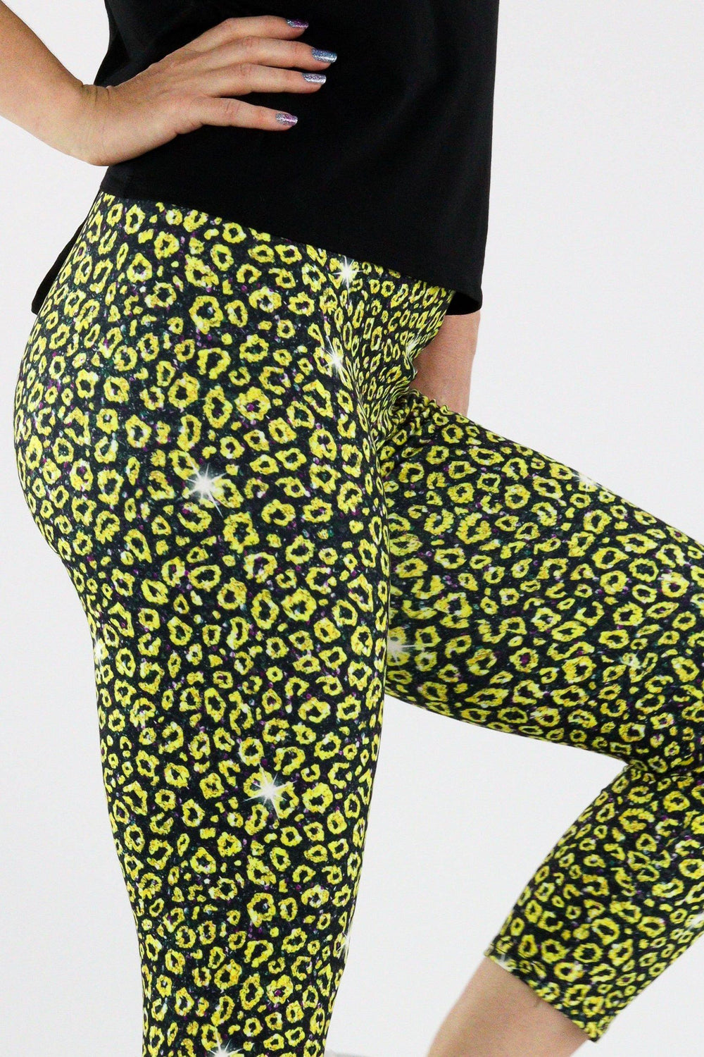 Golden Leopard - Casual Capri Leggings Casual Capri Leggings Pawlie   