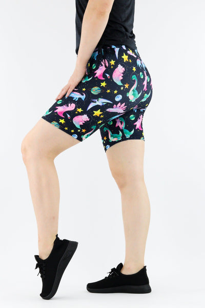 Space Dinosaurs - Casual Mid Shorts Casual Shorts Pawlie   
