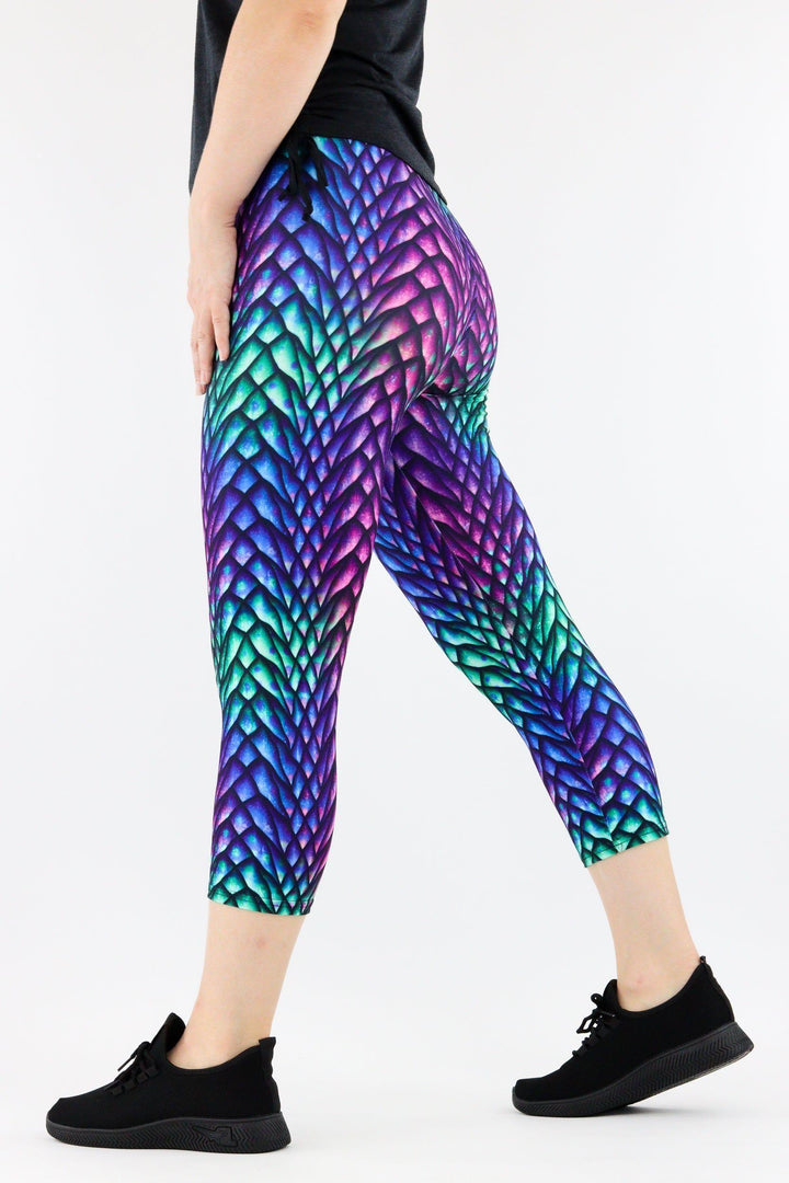 Radiant Dragon - Casual Capri Leggings Casual Capri Leggings Pawlie   