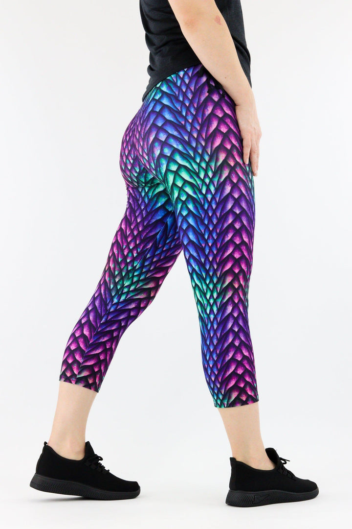 Radiant Dragon - Casual Capri Leggings Casual Capri Leggings Pawlie   
