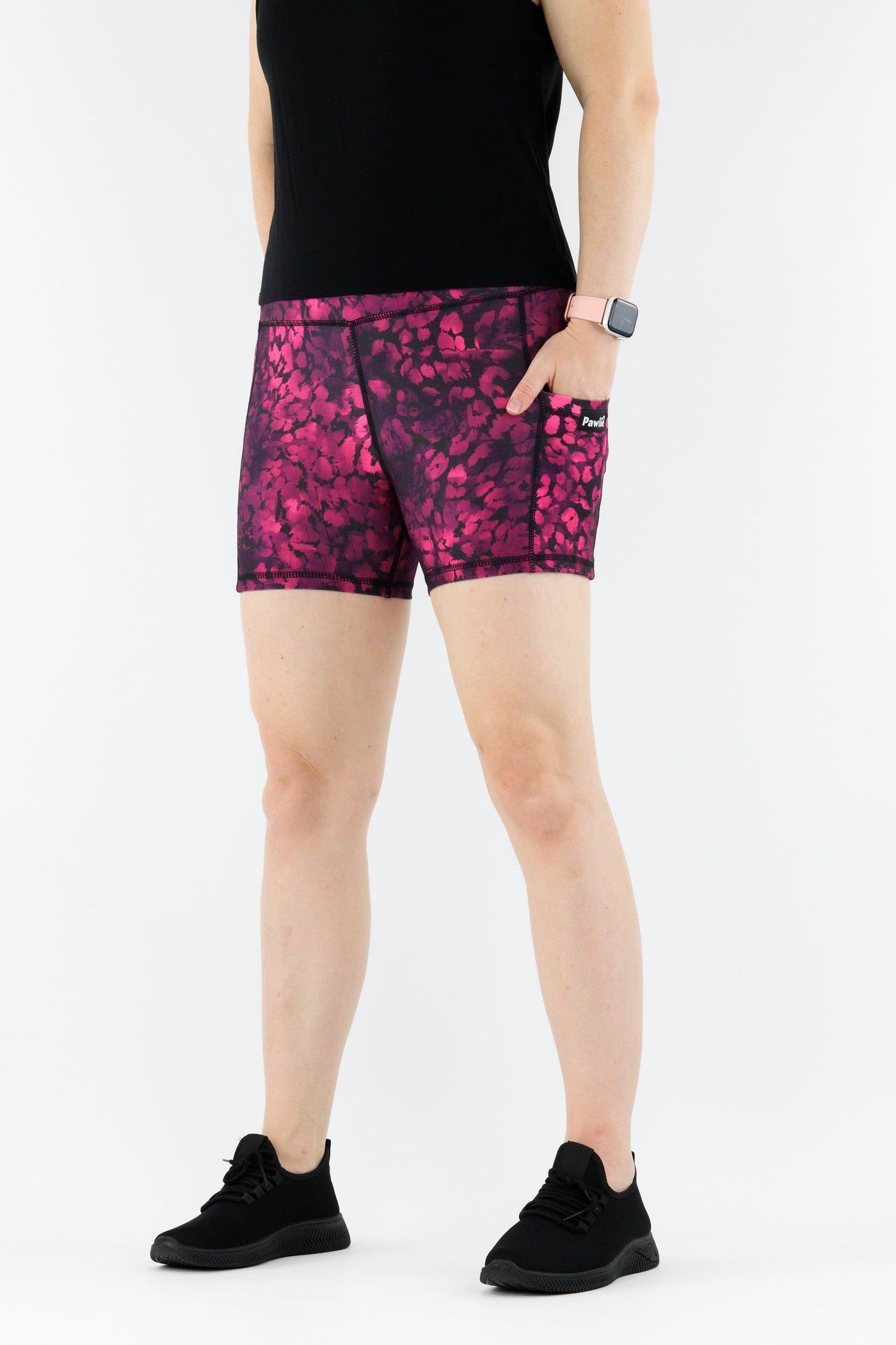 Berry Leopard - Hybrid 1.0 - Leg Pockets - Shorty Shorts Hybrid Shorts Pawlie   