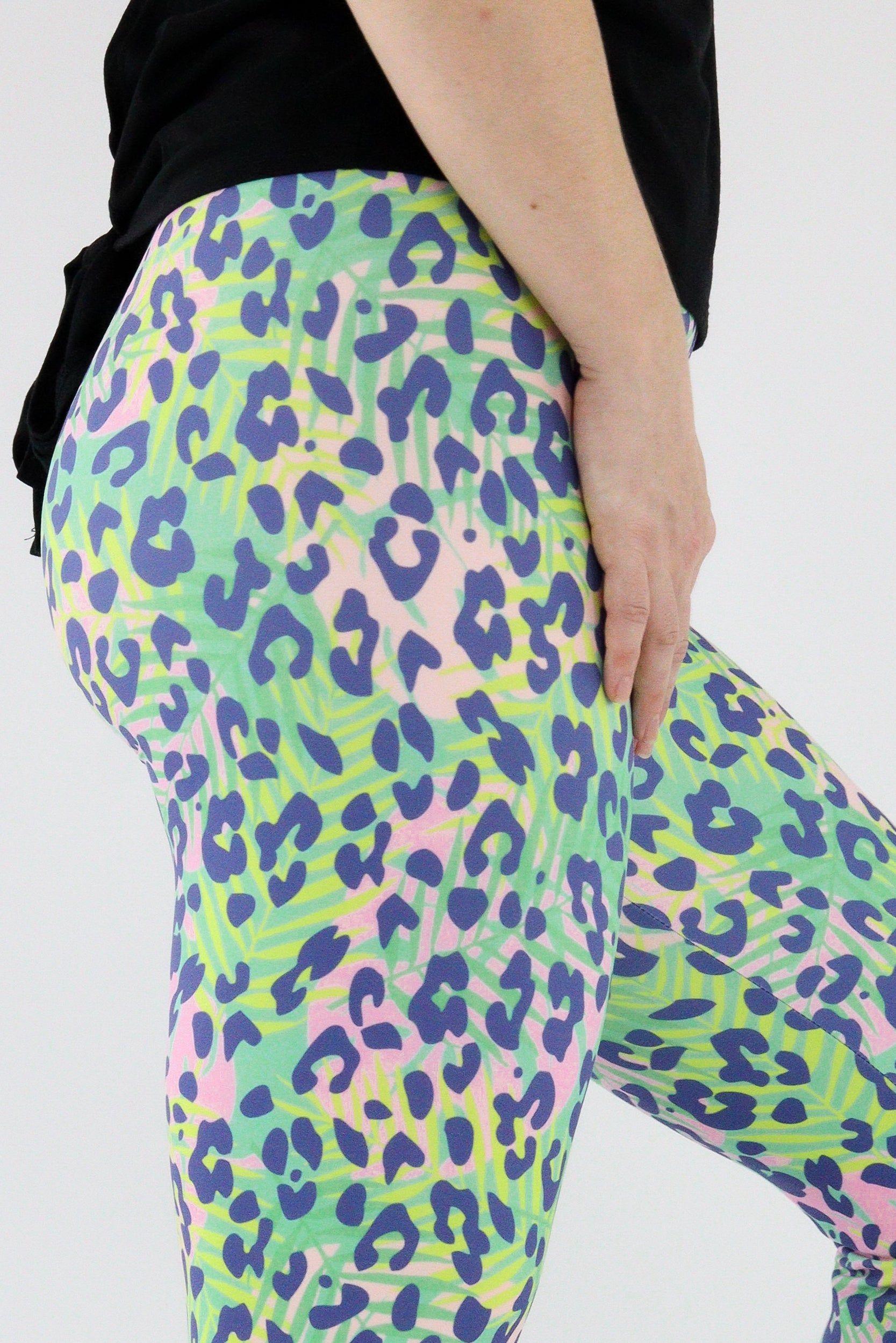 Green capri leggings on sale