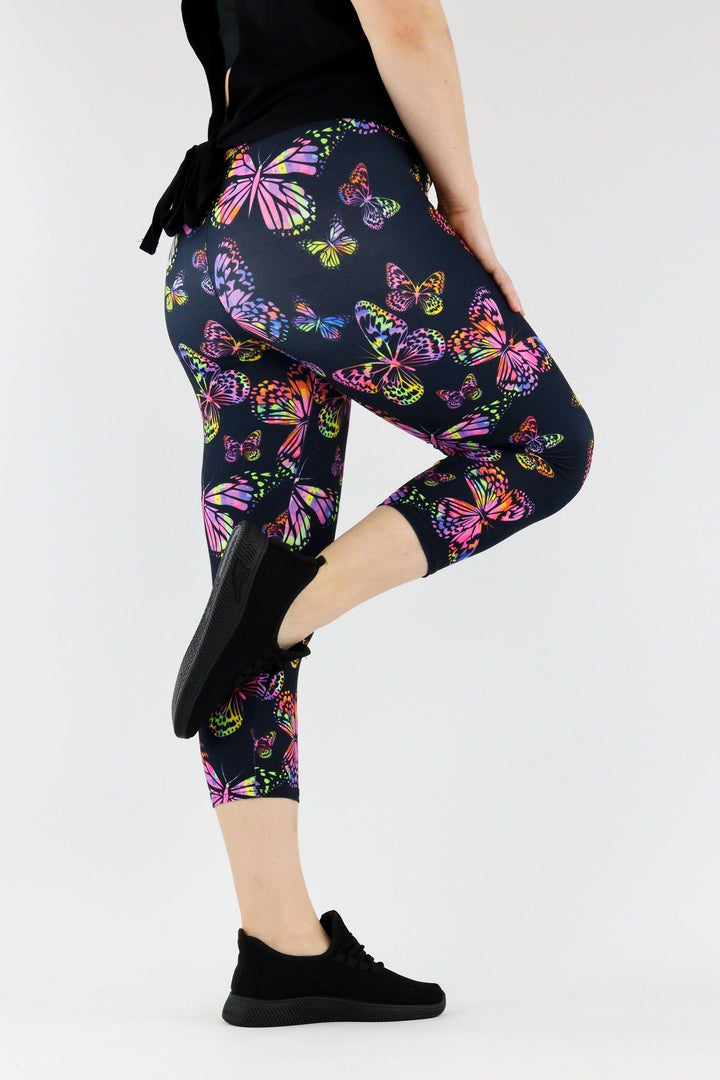 Patterned capri leggings new arrivals