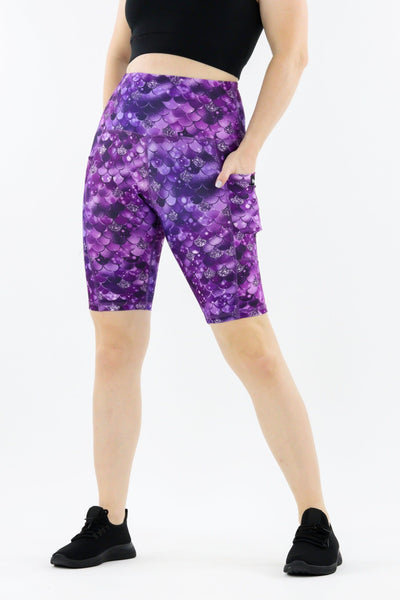 Royal Mermaid - Hybrid 2.0 - Leg Pockets - Long Shorts Hybrid Shorts Pawlie   