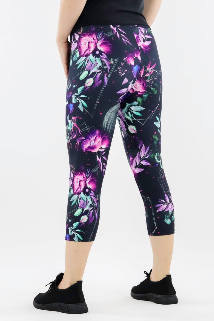 Evanescent Flower - Casual - Capri Leggings Casual Capri Leggings Pawlie   