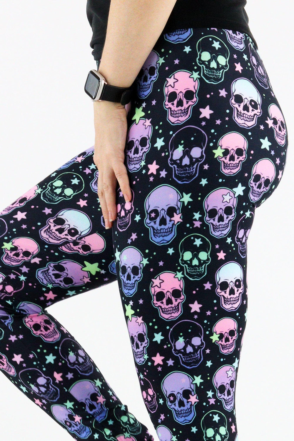 Starry Skull - Casual Full Leggings Casual Full Leggings Pawlie   