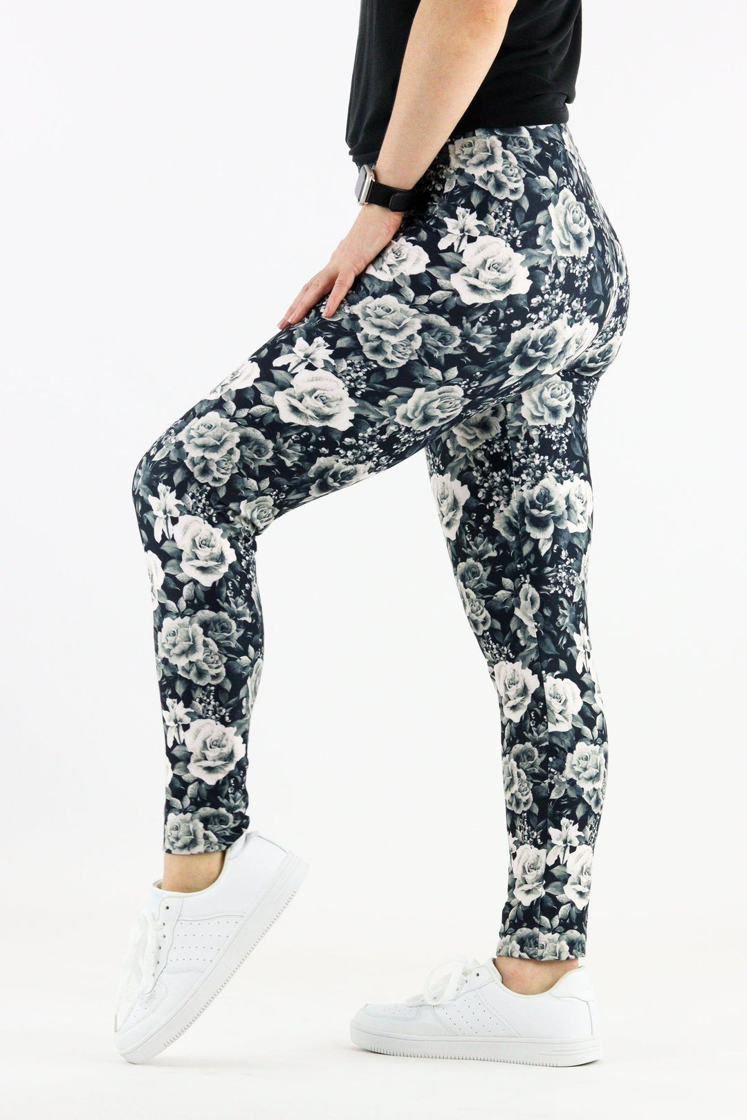 Vintage Rose - Casual Full Leggings Casual Full Leggings Pawlie   