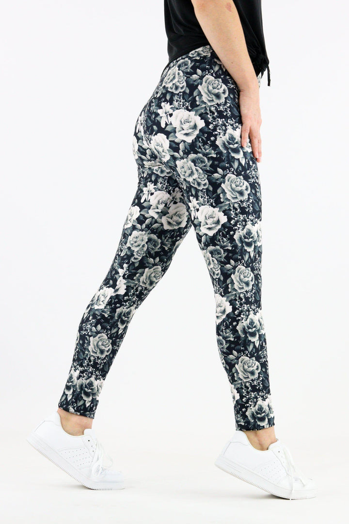Vintage Rose - Casual Full Leggings Casual Full Leggings Pawlie   