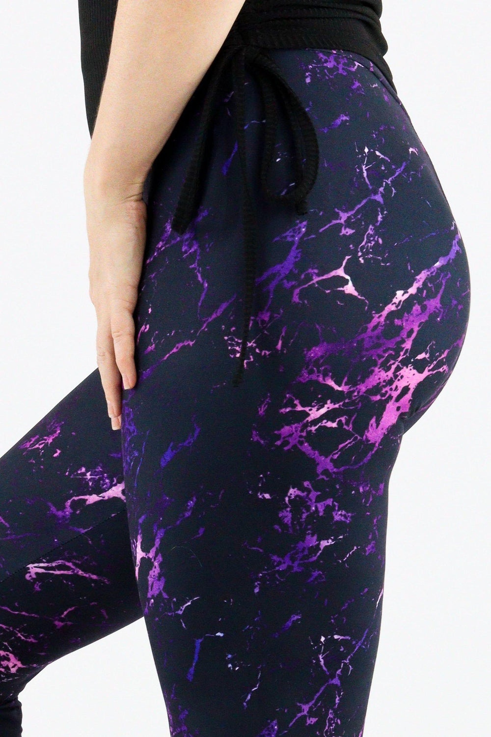 Purple Marble - Casual Full Leggings Casual Full Leggings Pawlie   