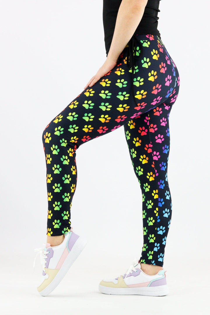 Rainbow Paws - Casual Full Leggings Casual Full Leggings Pawlie   