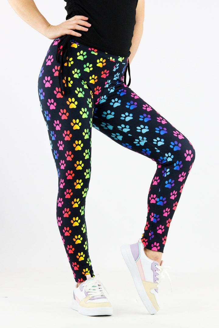 Rainbow Paws - Casual Full Leggings Casual Full Leggings Pawlie   