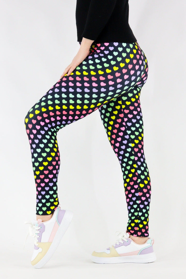 Rainbow Love - Casual - Long Full Leggings Casual Full Leggings Pawlie   