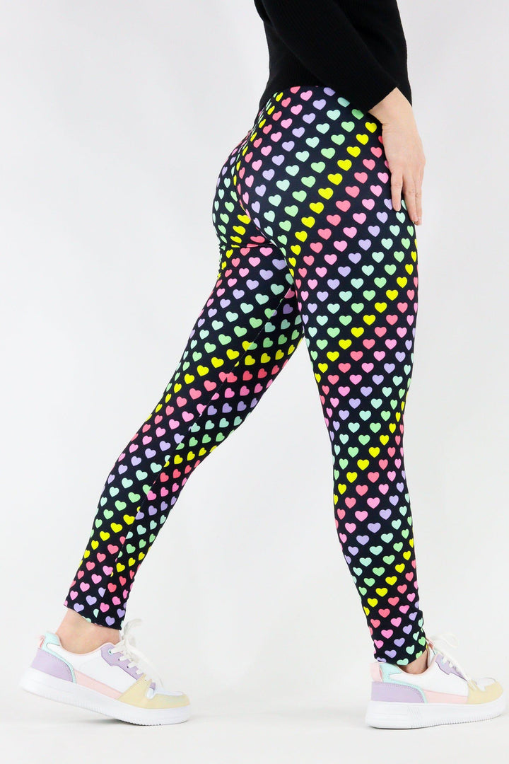 Rainbow Love - Casual - Long Full Leggings Casual Full Leggings Pawlie   