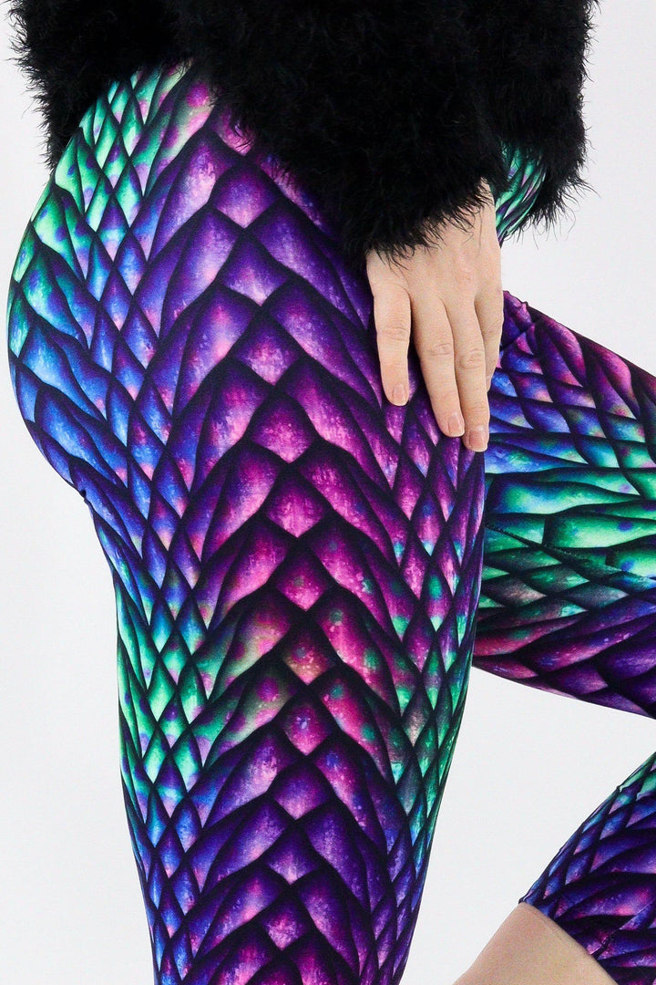 Radiant Dragon - Casual Capri Leggings Casual Capri Leggings Pawlie   