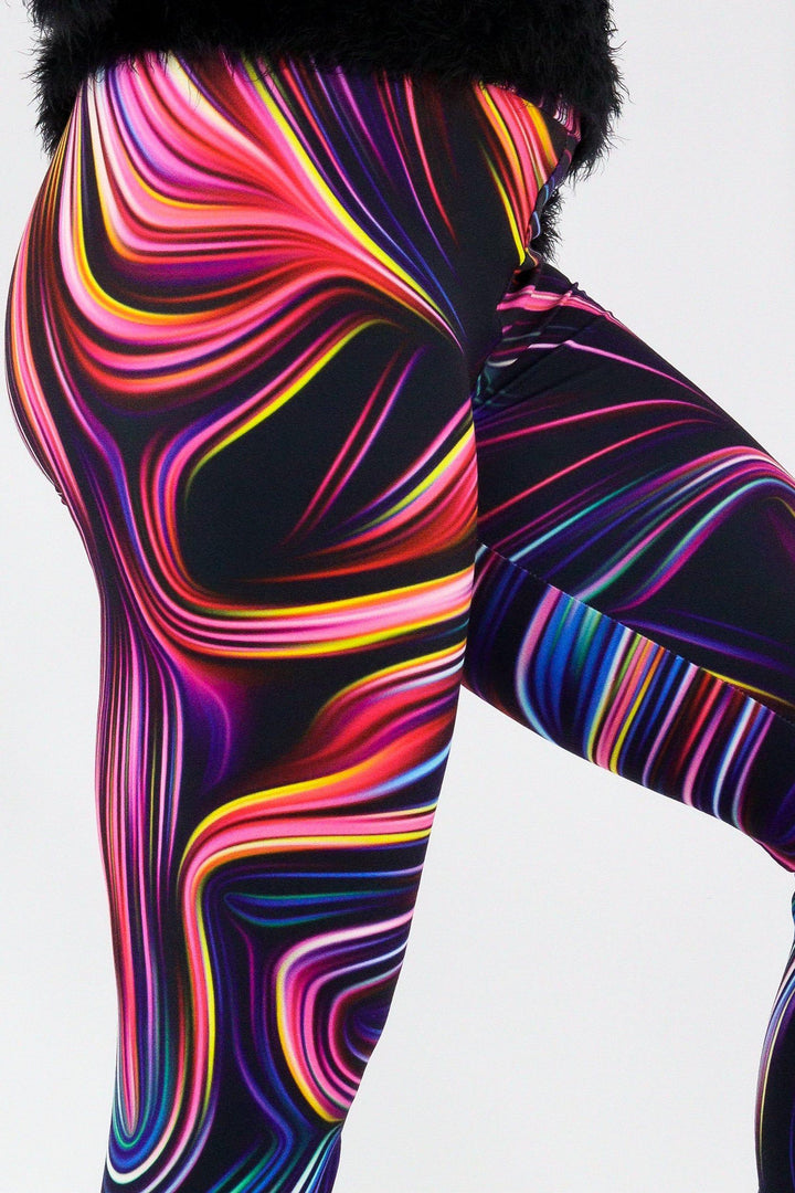 Transient Echo - Casual Capri Leggings Casual Capri Leggings Pawlie   