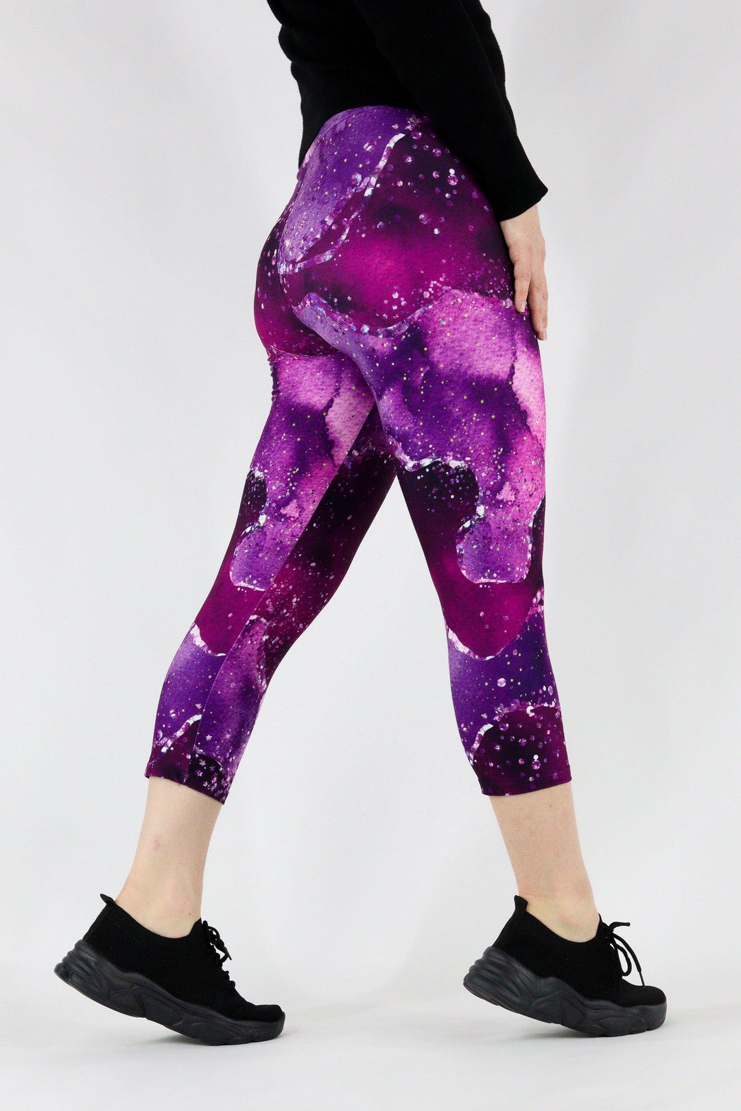 Mulberry Agate - Casual Capri Leggings Casual Capri Leggings Pawlie   