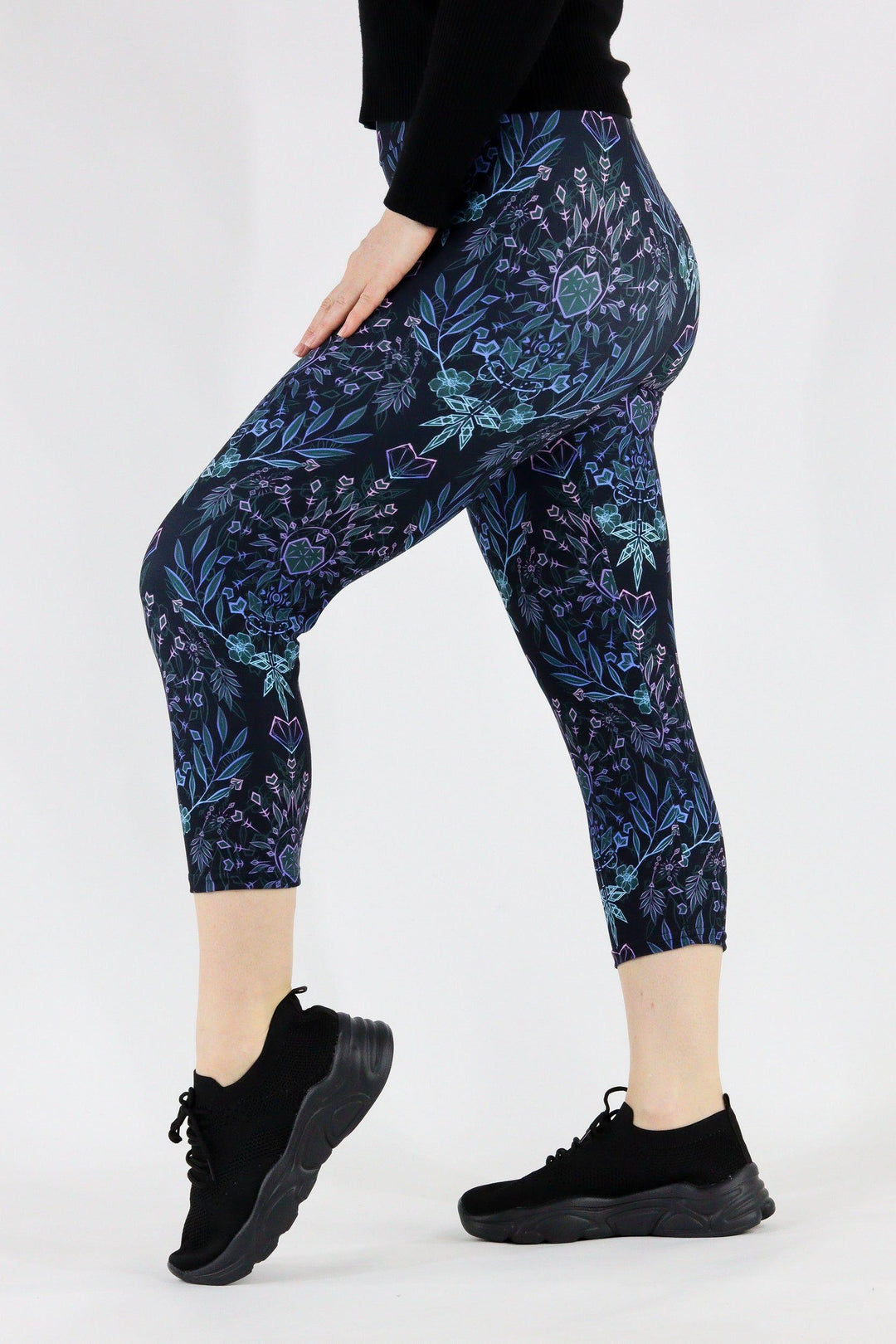 Spiritual Awakening - Casual Capri Leggings Casual Capri Leggings Pawlie   
