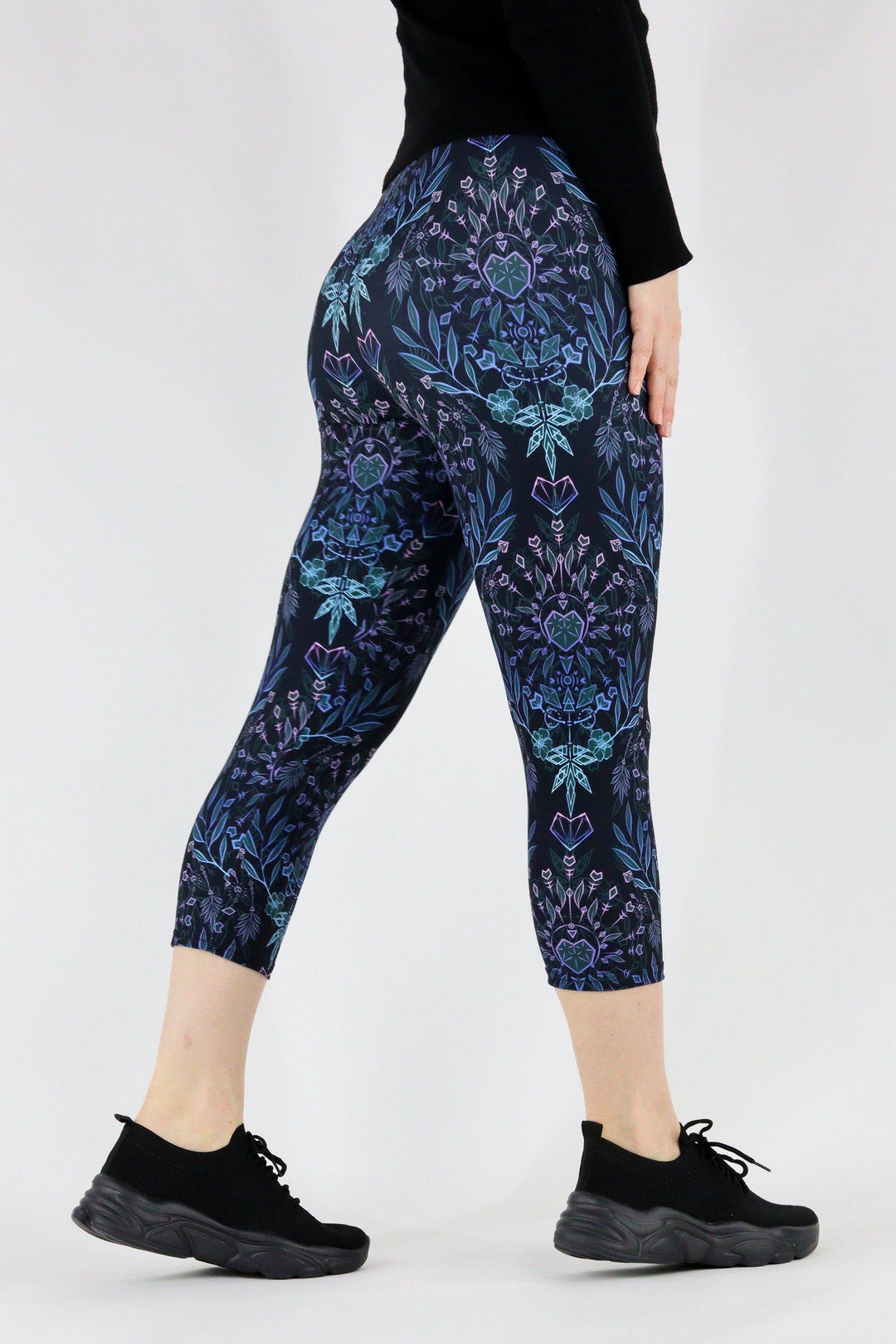 Spiritual Awakening - Casual Capri Leggings Casual Capri Leggings Pawlie   