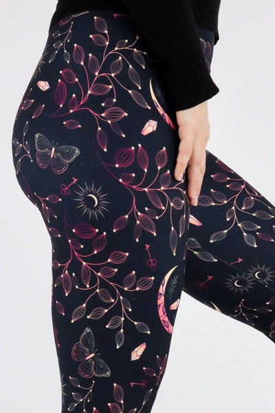 Mystical Fortunes - Casual Capri Leggings Casual Capri Leggings Pawlie   