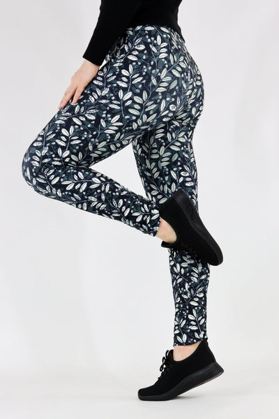 Leaf Trail - Casual - Long Full Leggings Casual Full Leggings Pawlie   